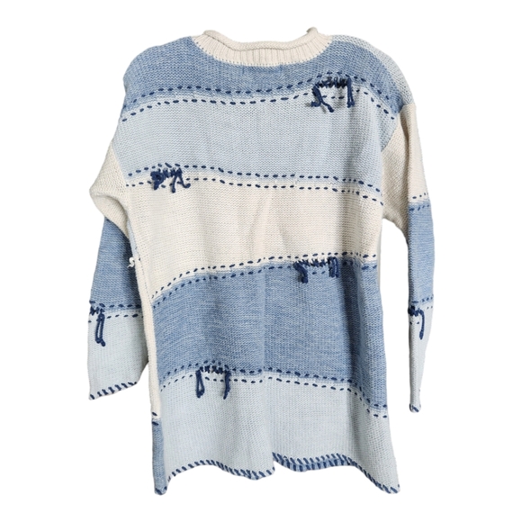 Vintage 90s intentionally distressed sweater size M - Picture 3 of 5